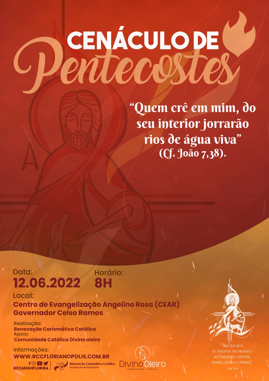 RCC Arquidiocese de Florianópolis promove o evento Cenáculo de Pentecostes