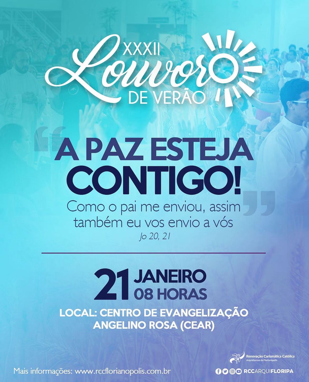 Renovação Carismática Católica de Florianópolis realiza 32ª edição do Louvor de Verão
